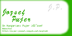 jozsef pujer business card